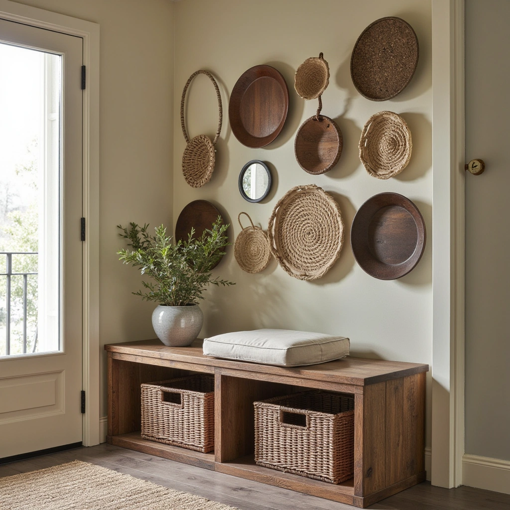 12. Vintage Basket Mix-and-Match Display