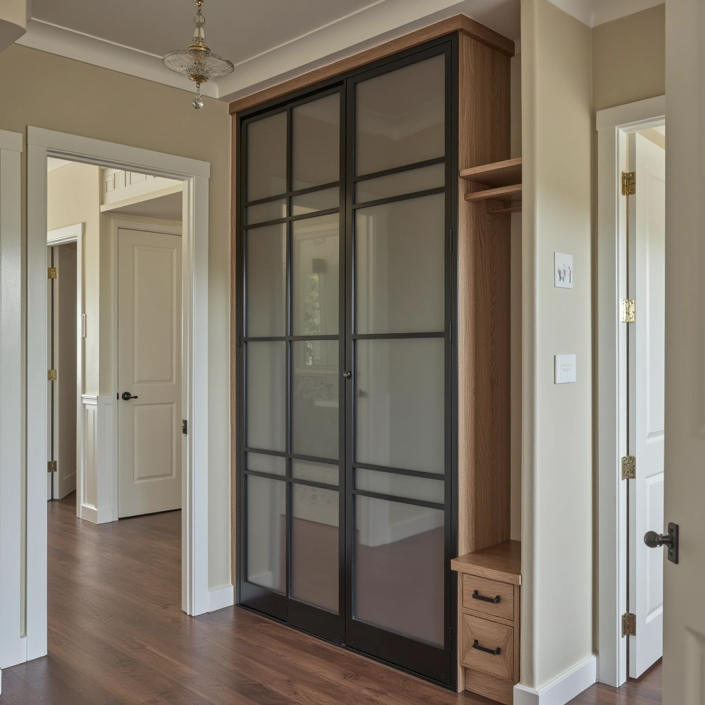 4. Glass-Fronted Display Closet