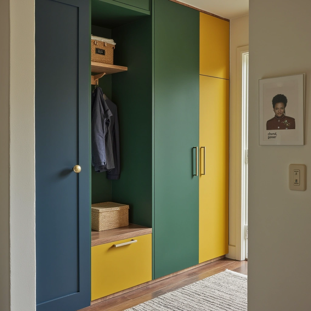 8. Colorful Painted Closet