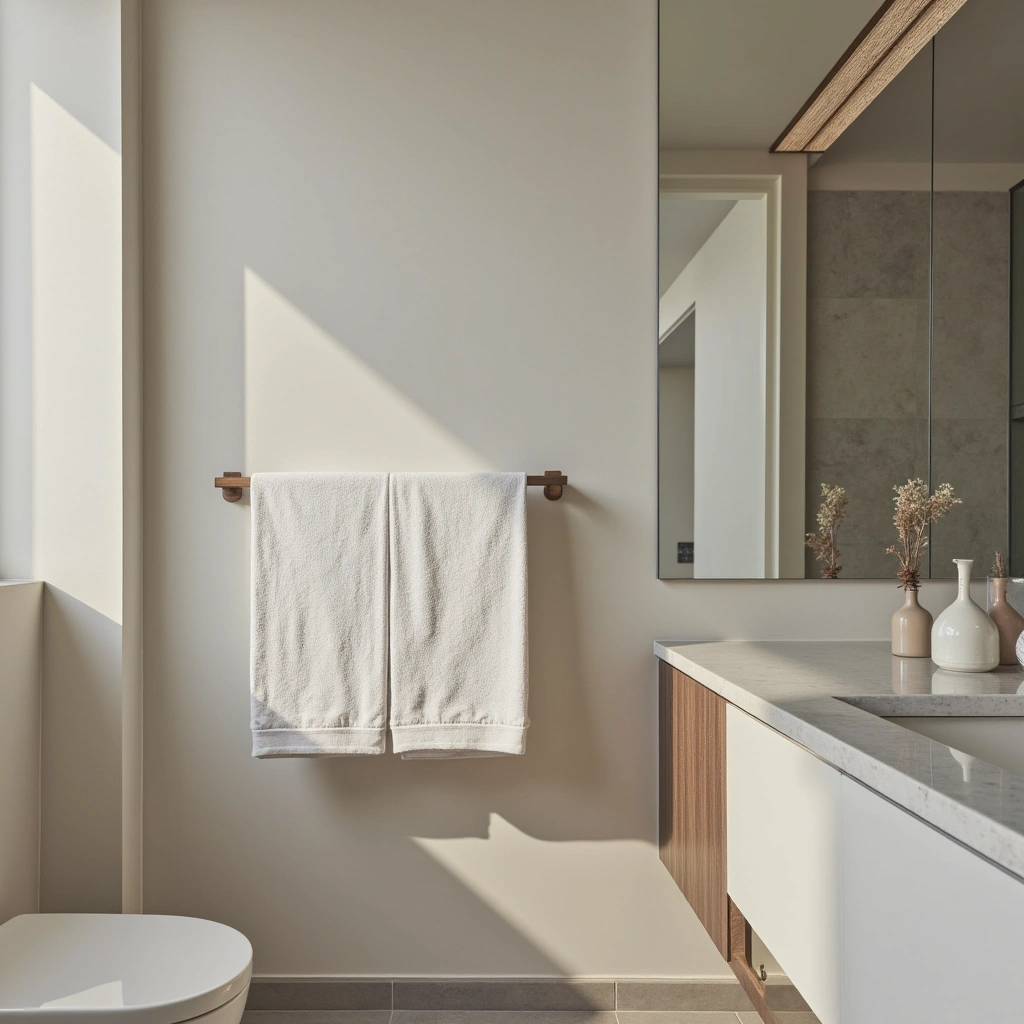 16. Floating Towel Bars