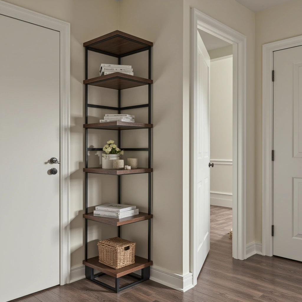 15. Modular Corner Shelves for Customizable Solutions
