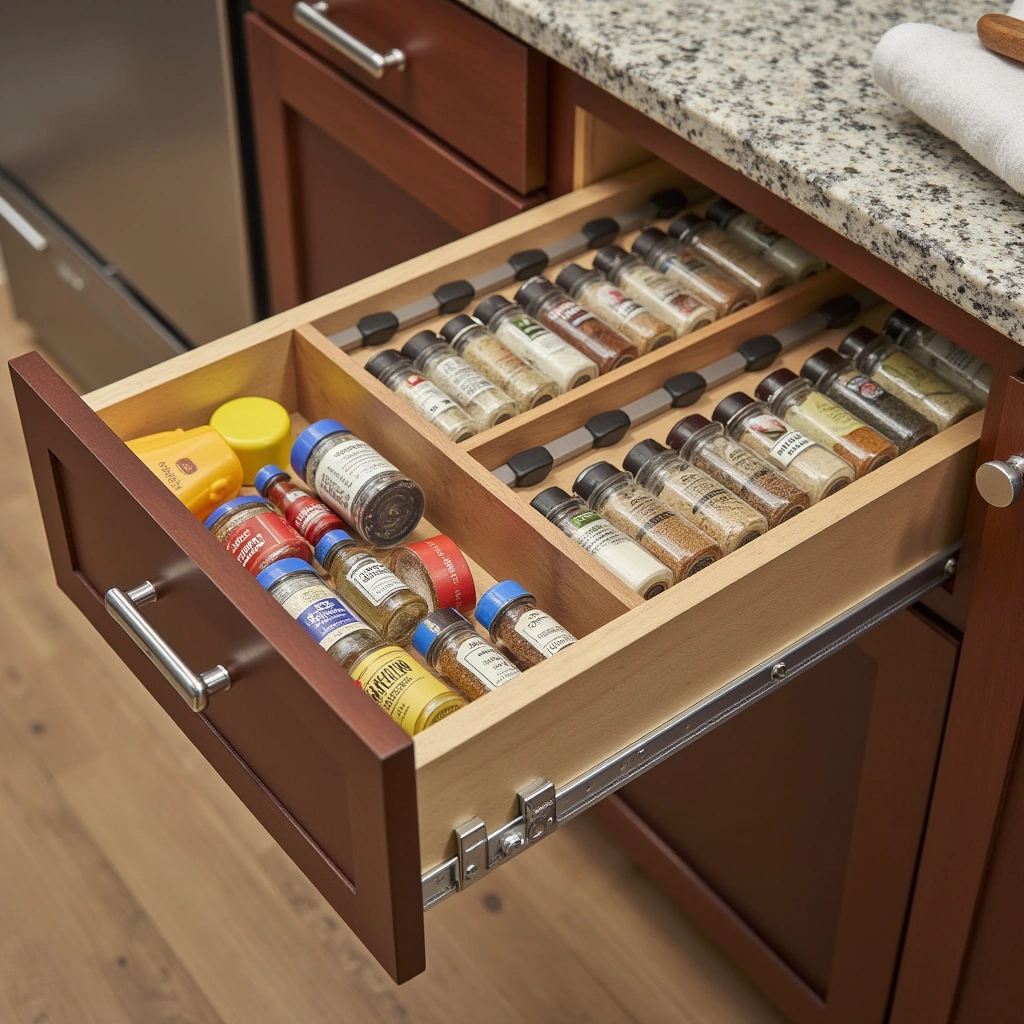 5. Spice Drawer Organizer
