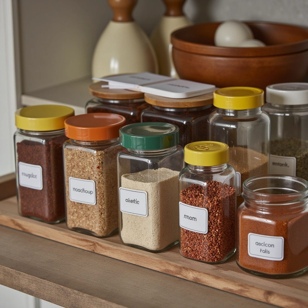 11. Color-Coded Spice Containers