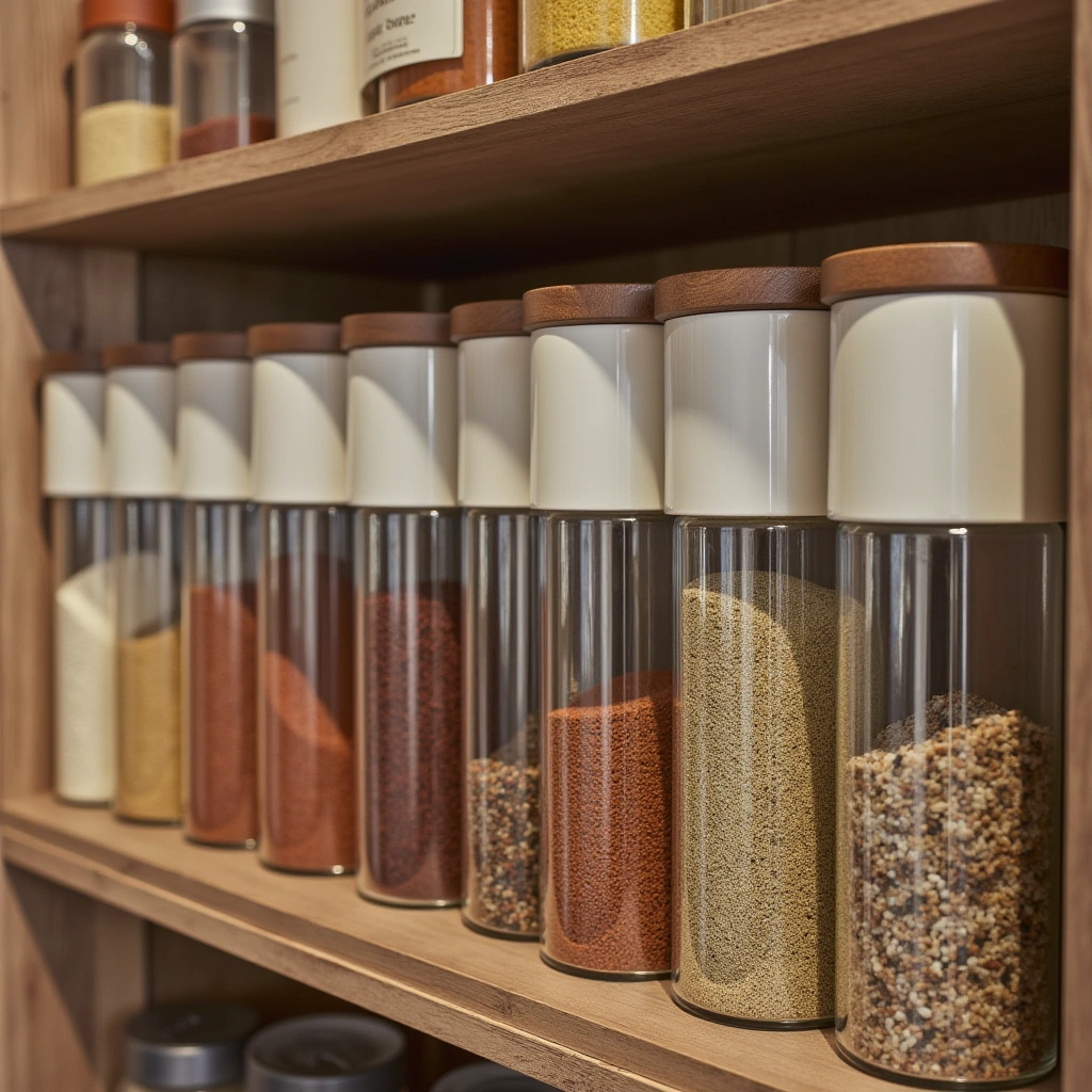 14. Spice Storage Canisters with Scoop