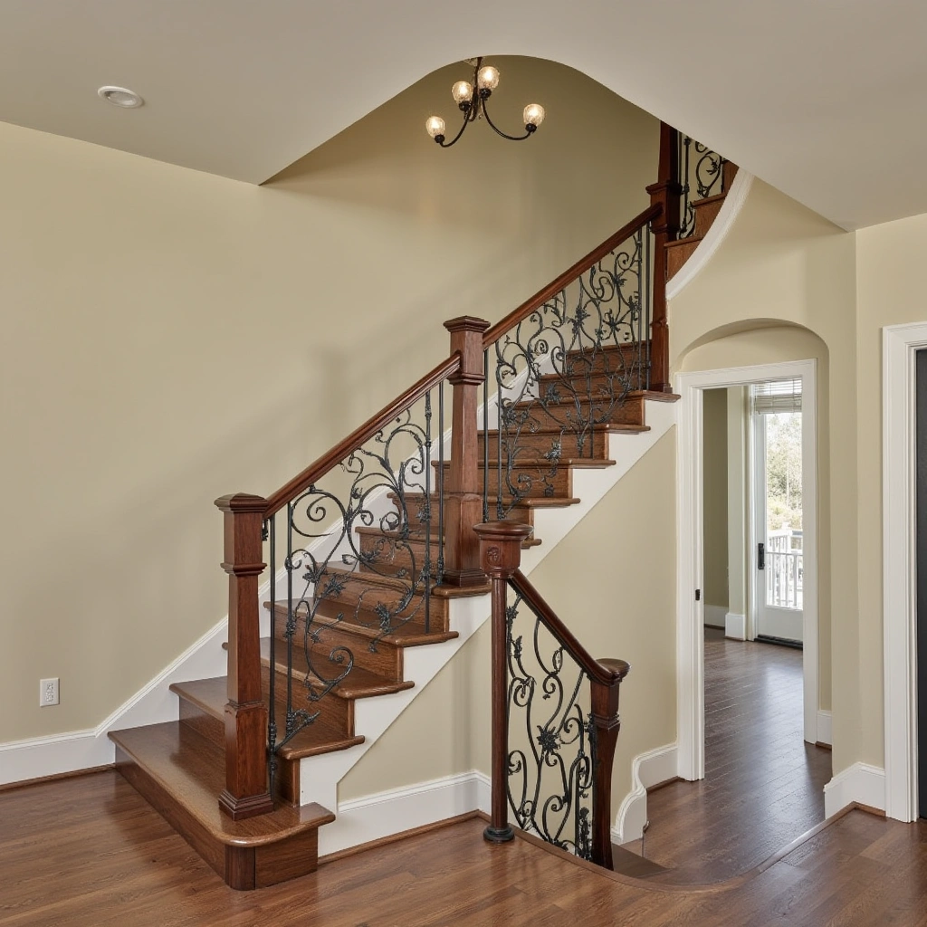5. Ornate Wrought Iron Railings