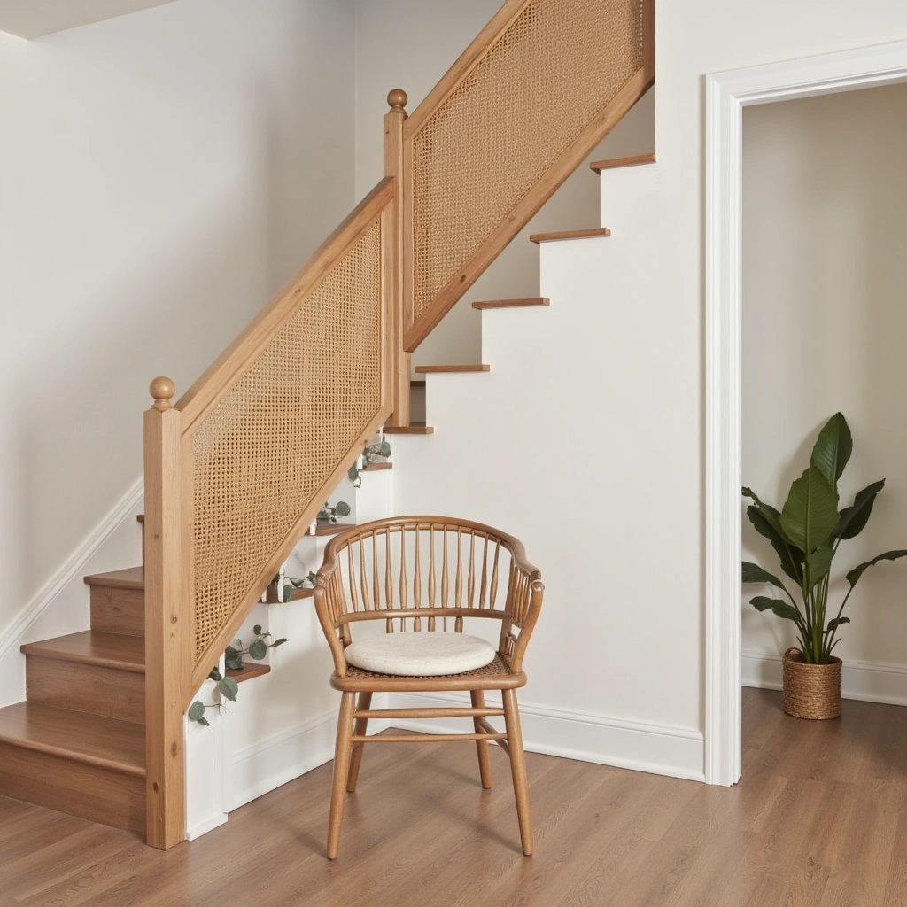 11. Bamboo or Natural Fiber Railings