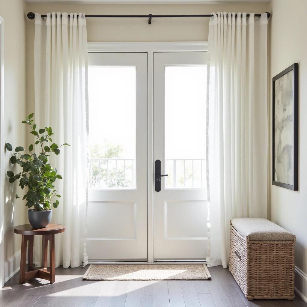 9. Light, Airy Curtains: Softening the Space