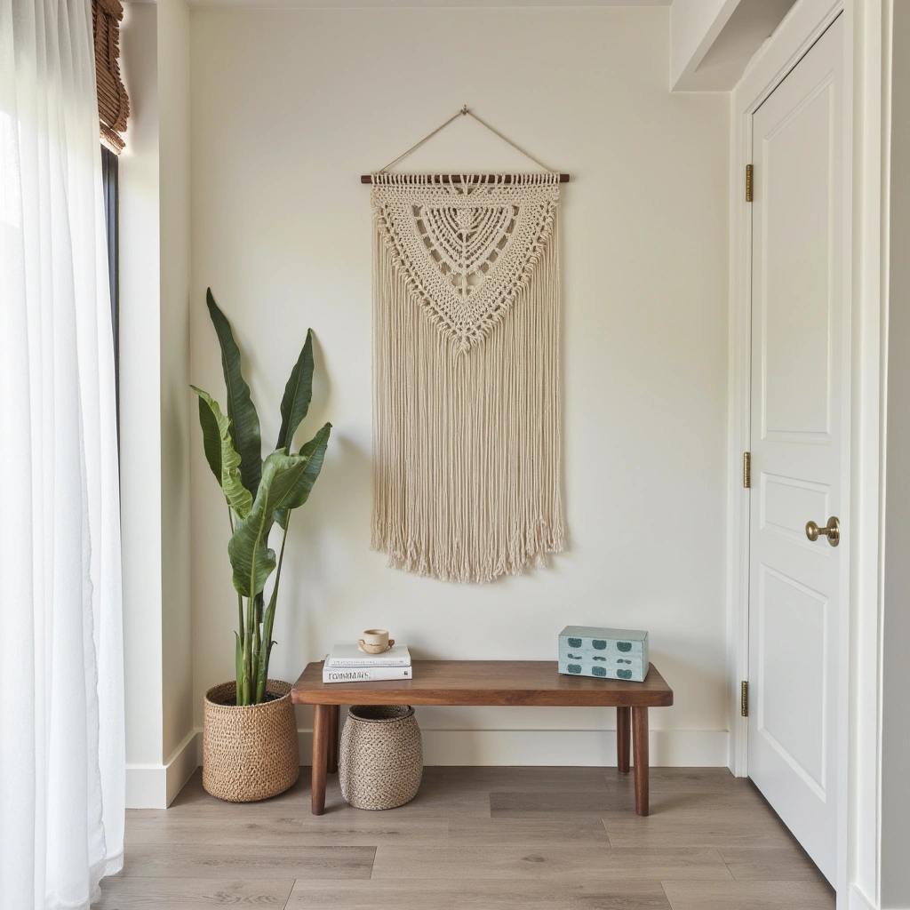 10. Woven Wall Hangings: Texture and Warmth
