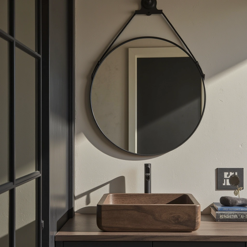 7. Industrial Metal Frame Mirrors