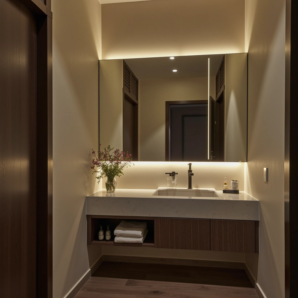 6. Backlit Mirrors for Sleek, Shadow-Free Reflection