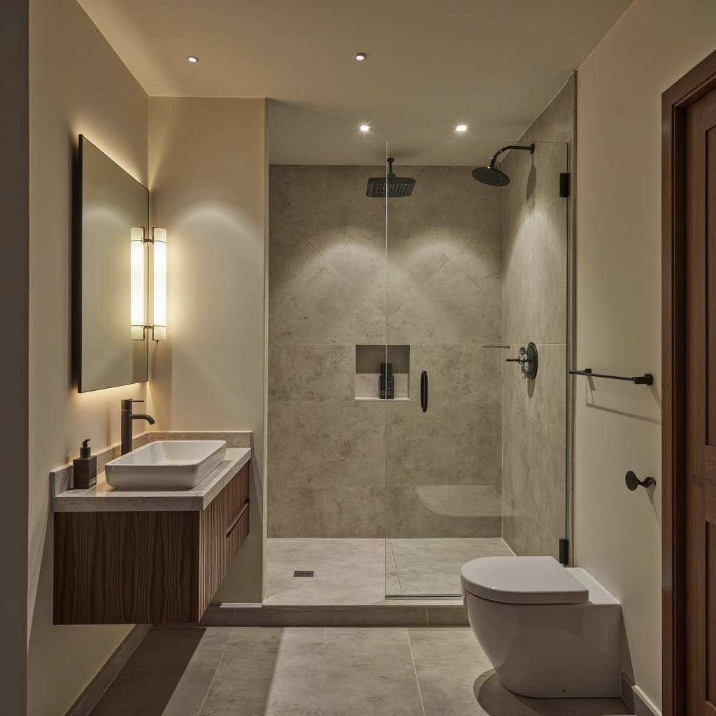 9. Waterproof Shower Lighting for Safety and Style