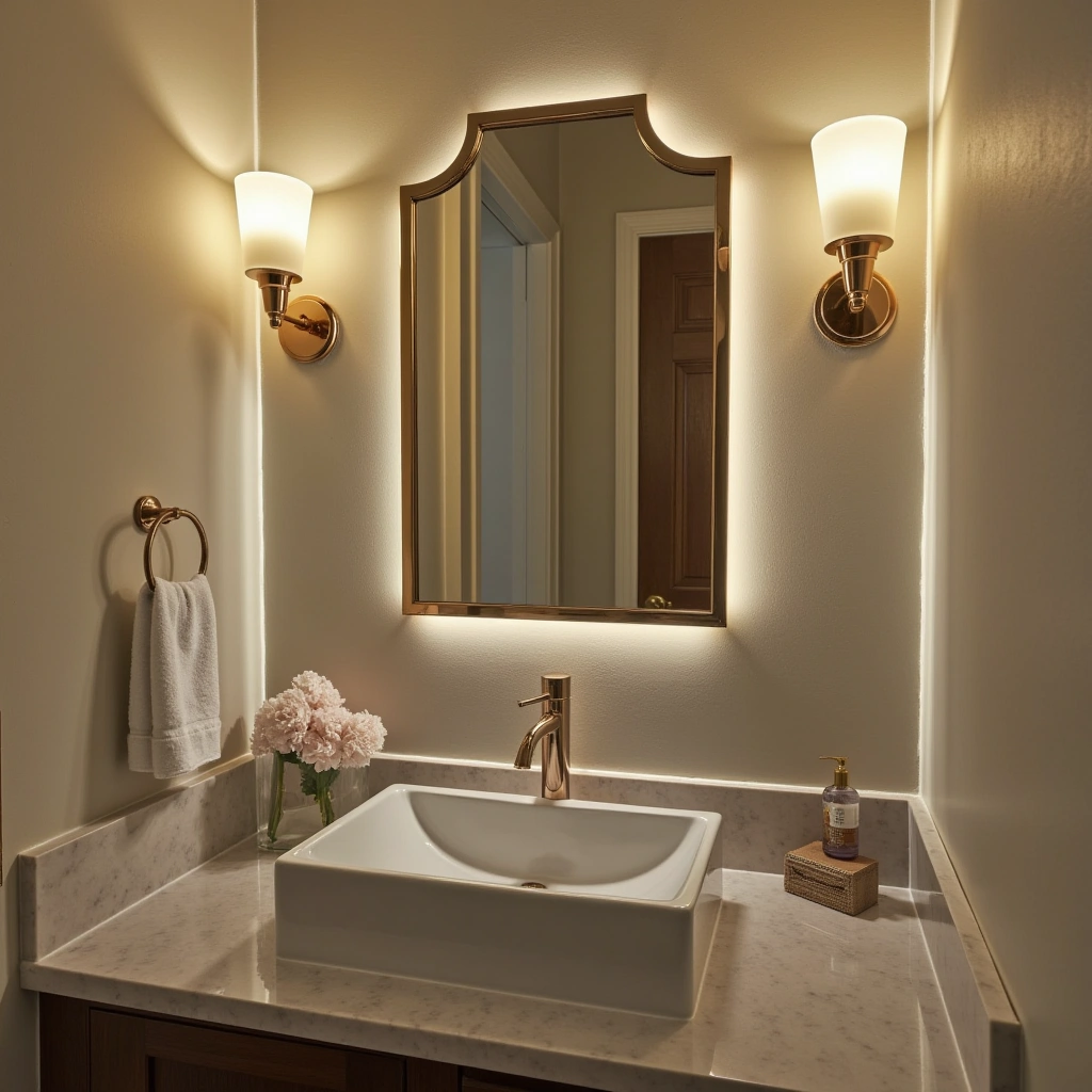 1. Art Deco Vanity Lights: Glamour Meets Geometry