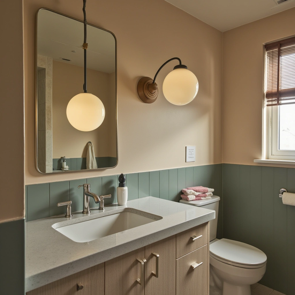 5. Retro Globe Lights: Mid-Century Modern Flair