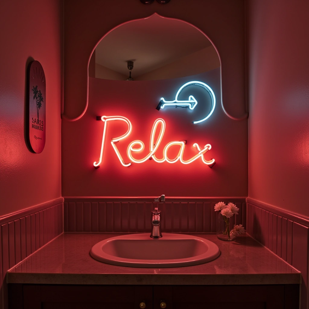 11. Retro Neon Signs: Fun Vintage Pop