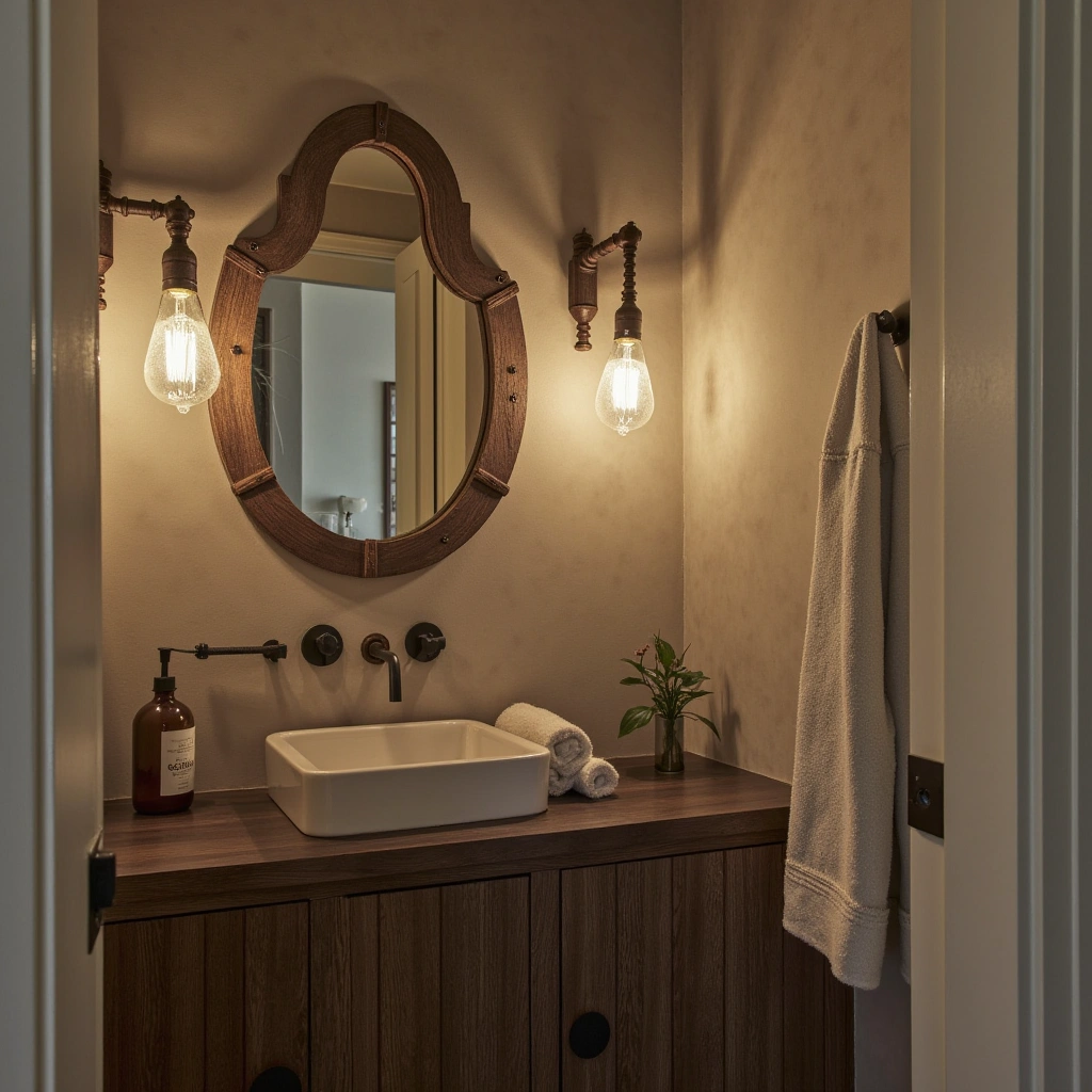 13. Vintage Industrial Pipe Lights: Steampunk Appeal