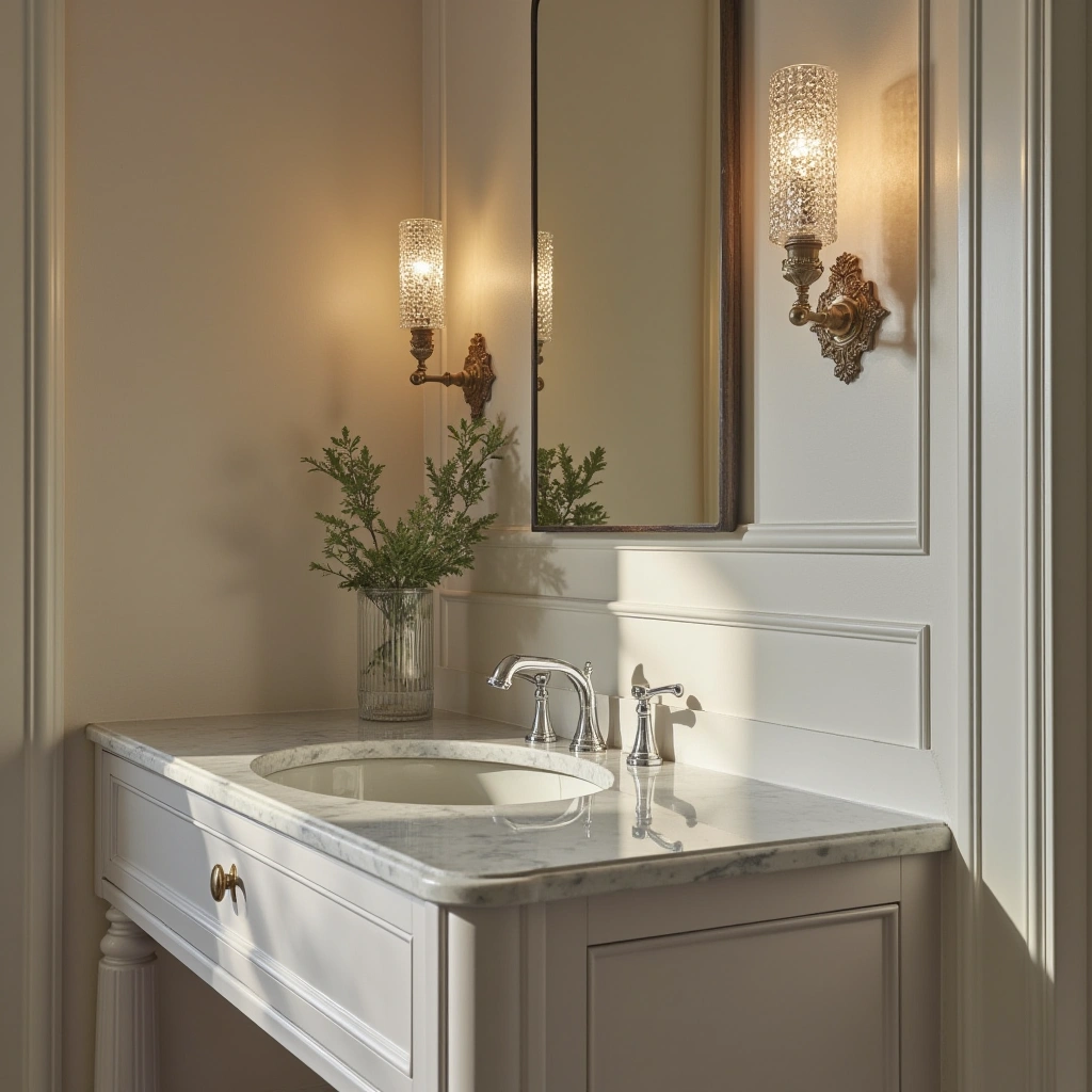 14. Crystal Wall Sconces: Subtle Sparkle and Sophistication