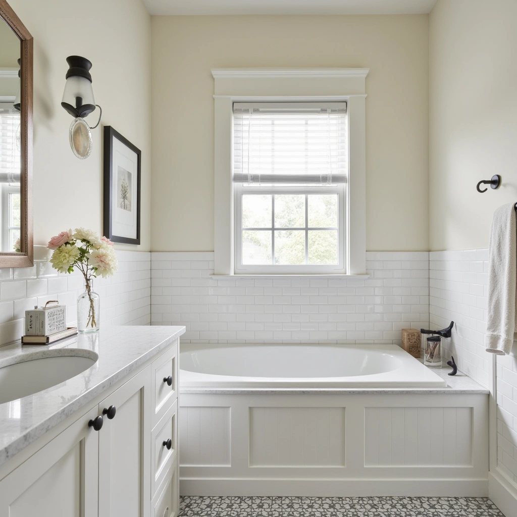 1. Classic White Subway Tiles