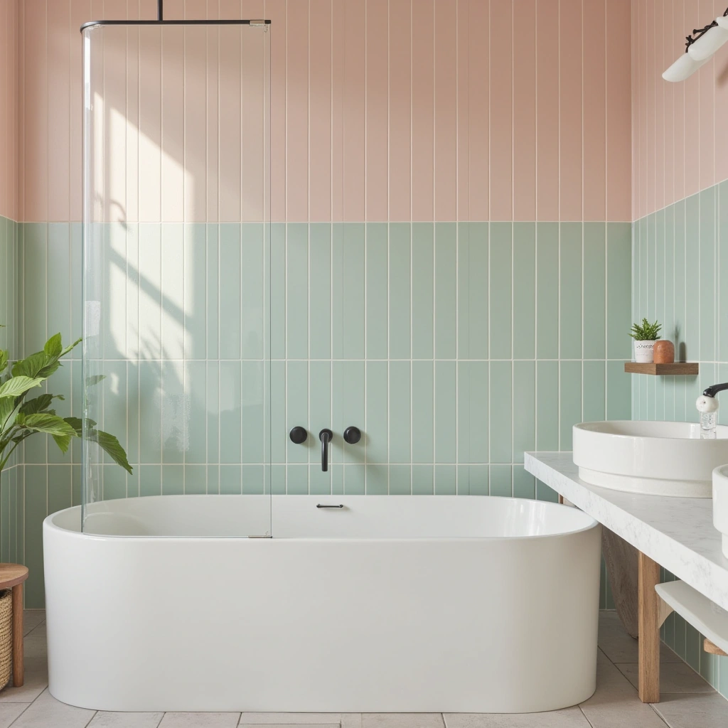 5. Soft Pastel Tiles