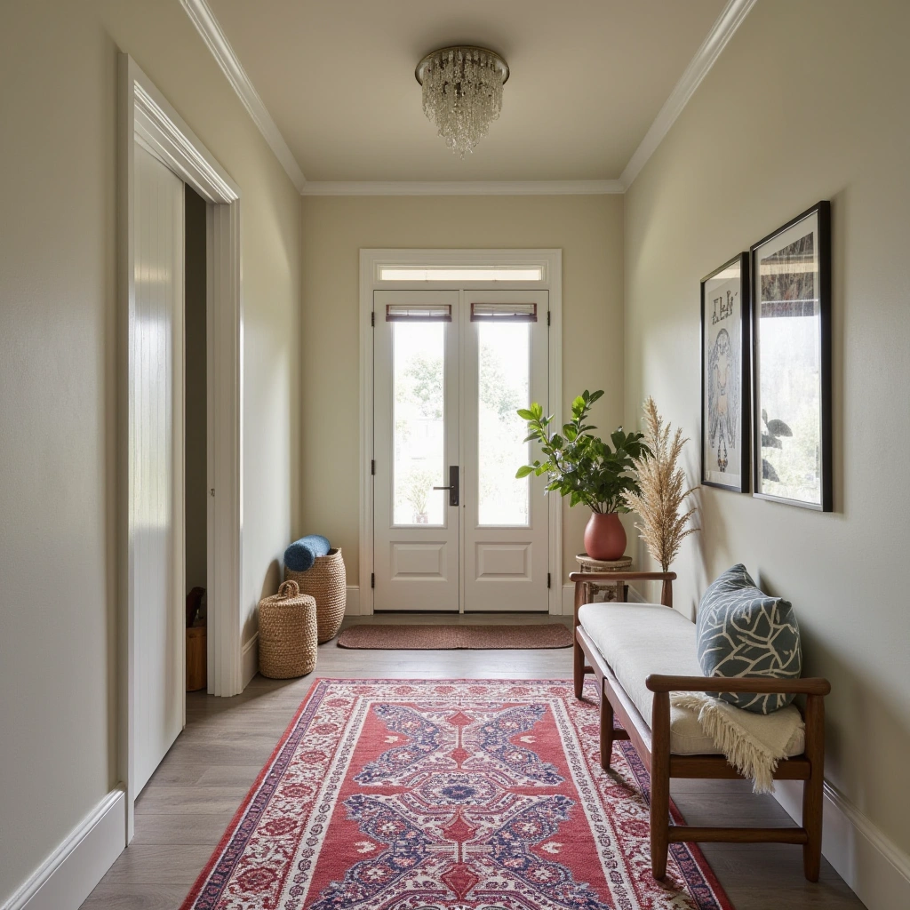 6. Statement Rug to Define the Space