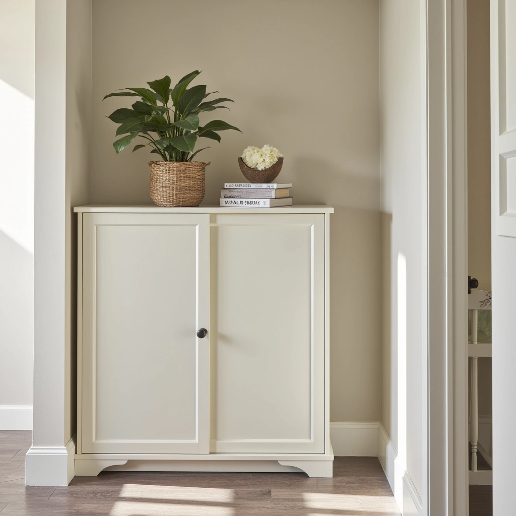 9. Entryway Cabinet with Sliding Doors