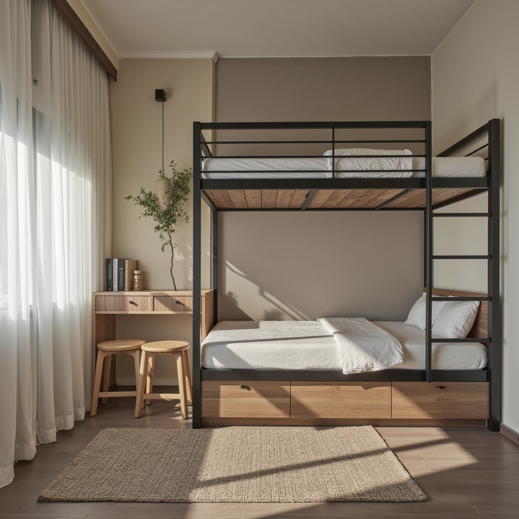 5. Small Guest Bedroom with Loft Bed