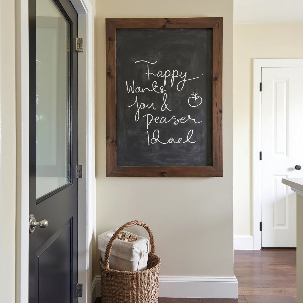 12. Chalkboard or Message Board Wall