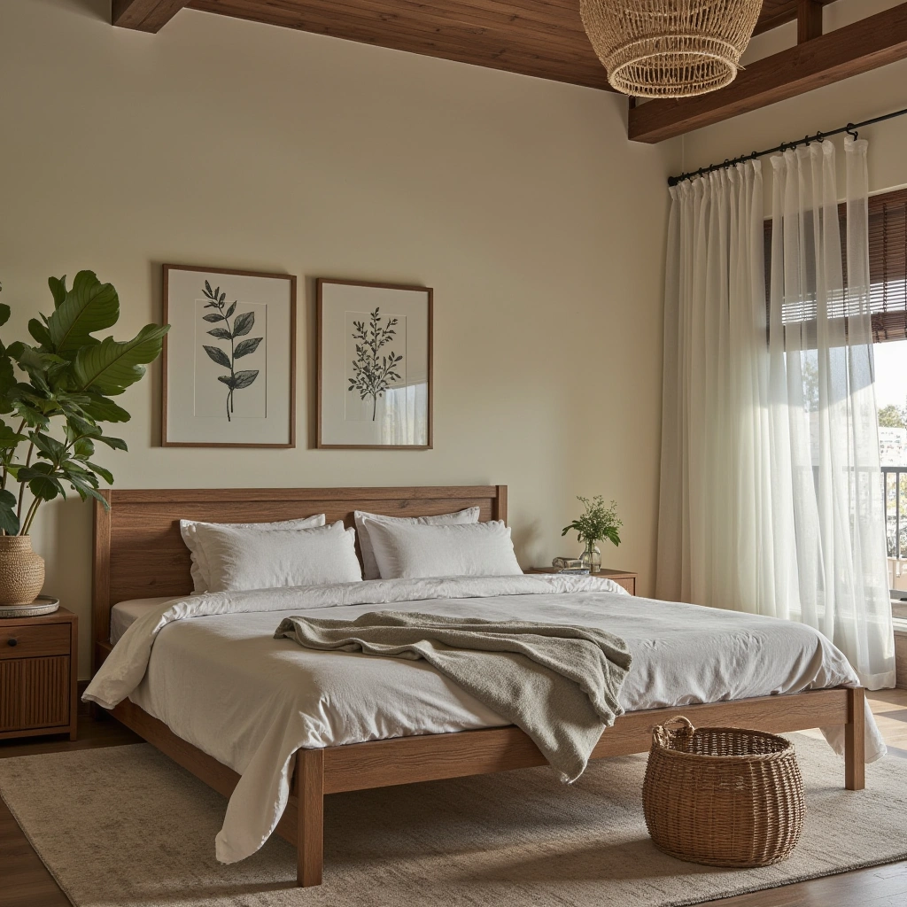 10. Nature-Inspired Western Bedroom