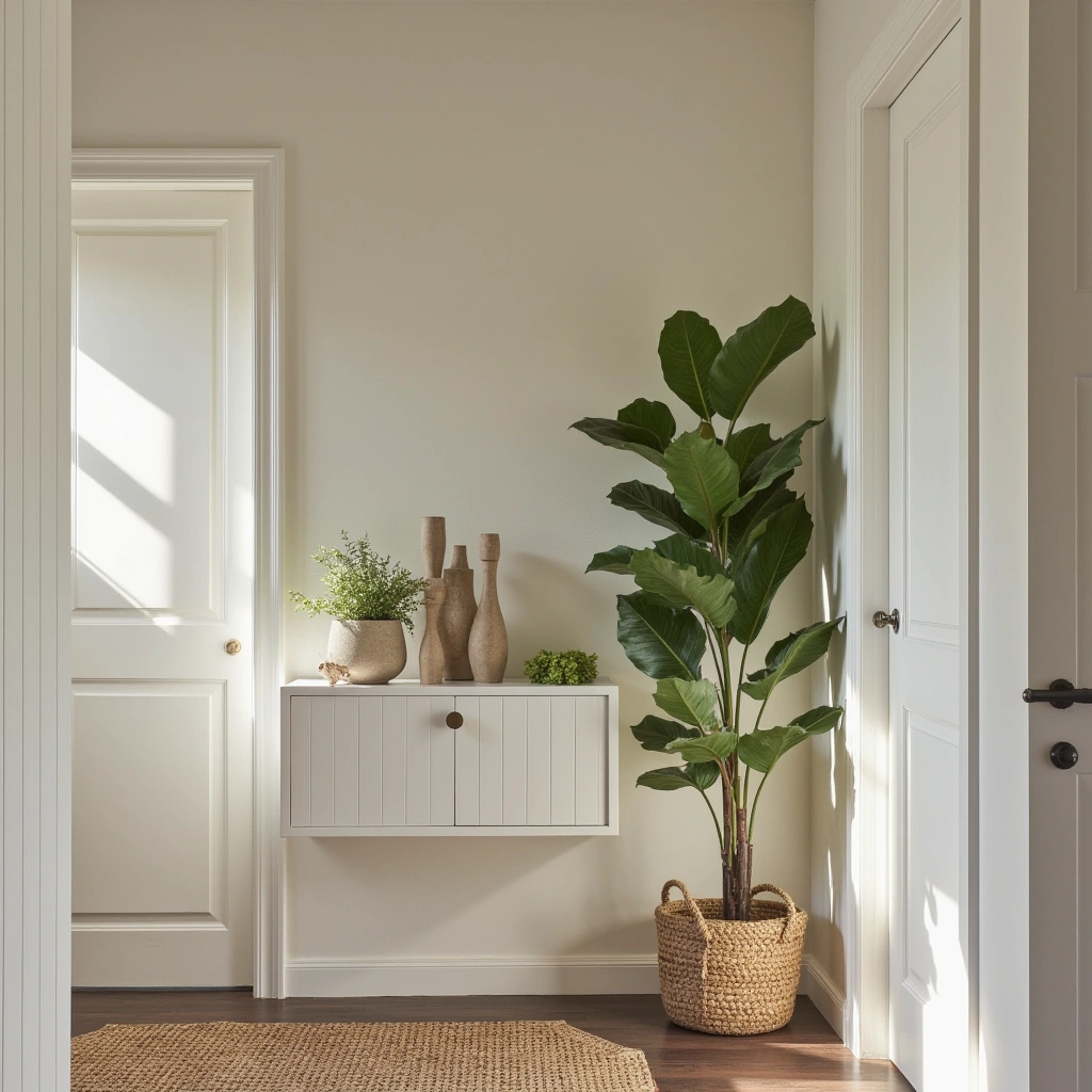 4. Green Corner with Tall Indoor Plants