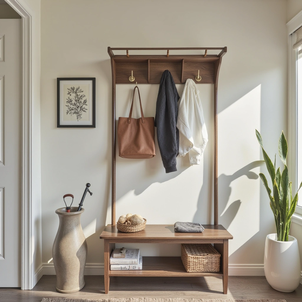 5. Stylish Coat Rack and Umbrella Stand