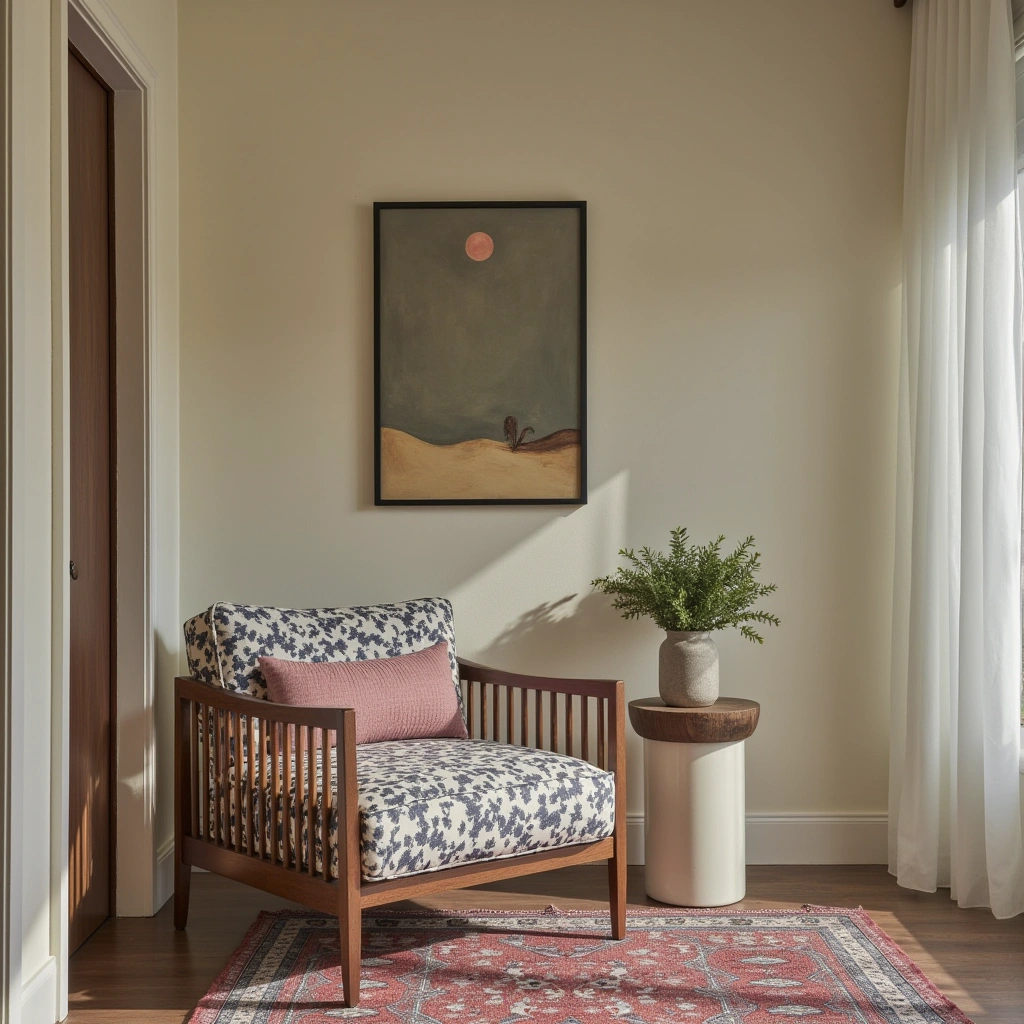 7. Reading Nook with Accent Armchair