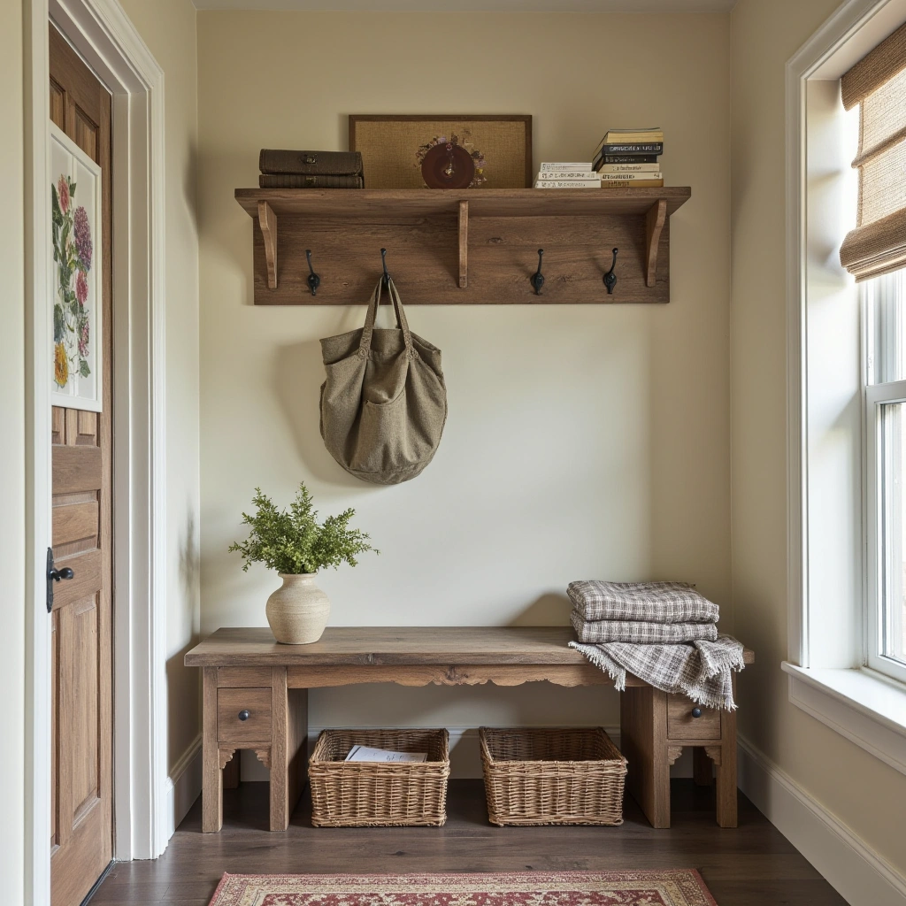 15. Rustic Farmhouse Entryway