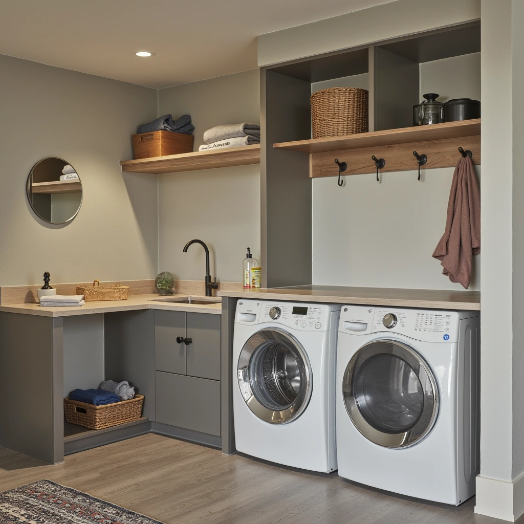 18. Functional Laundry Combo Entryway