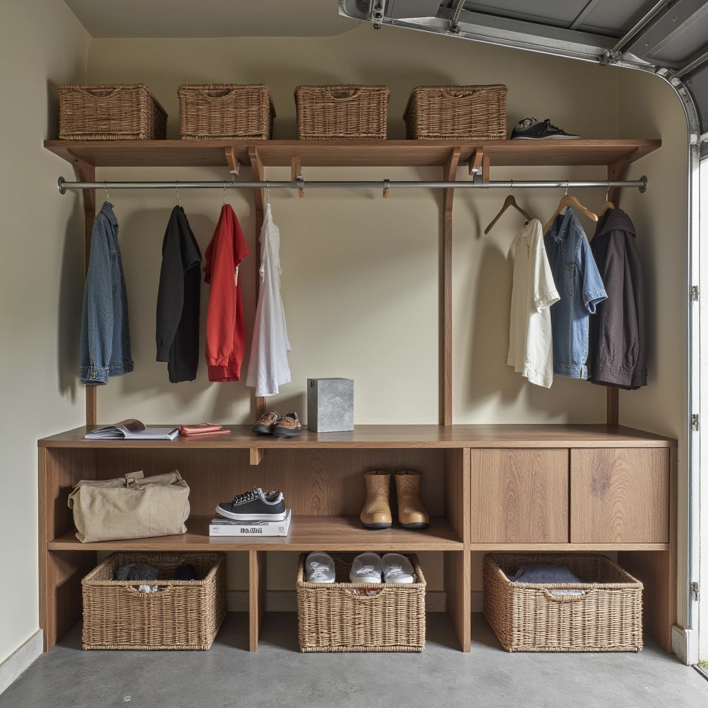 2. Open Shelving with Decorative Baskets