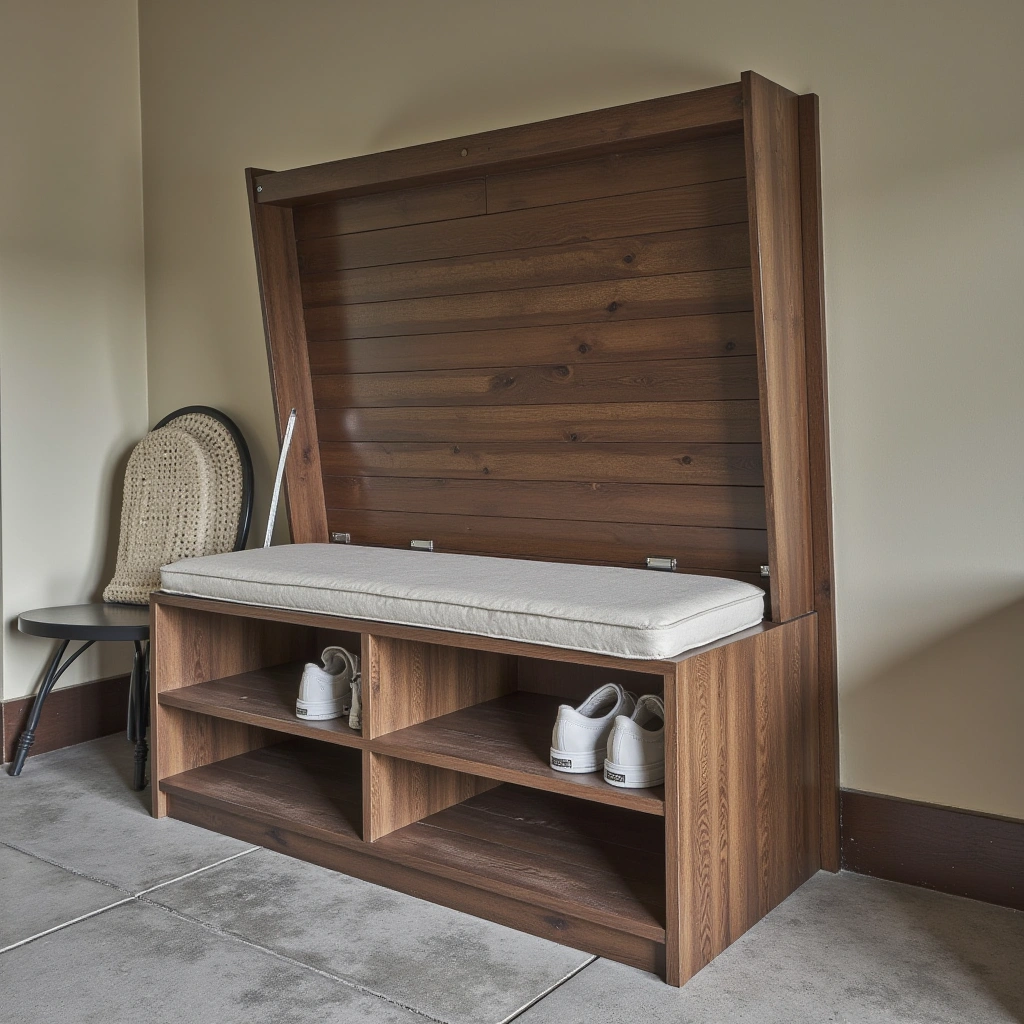 4. Storage Bench with Lift-Up Lid