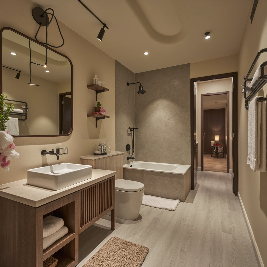 4. Spa-Inspired Basement Bathroom