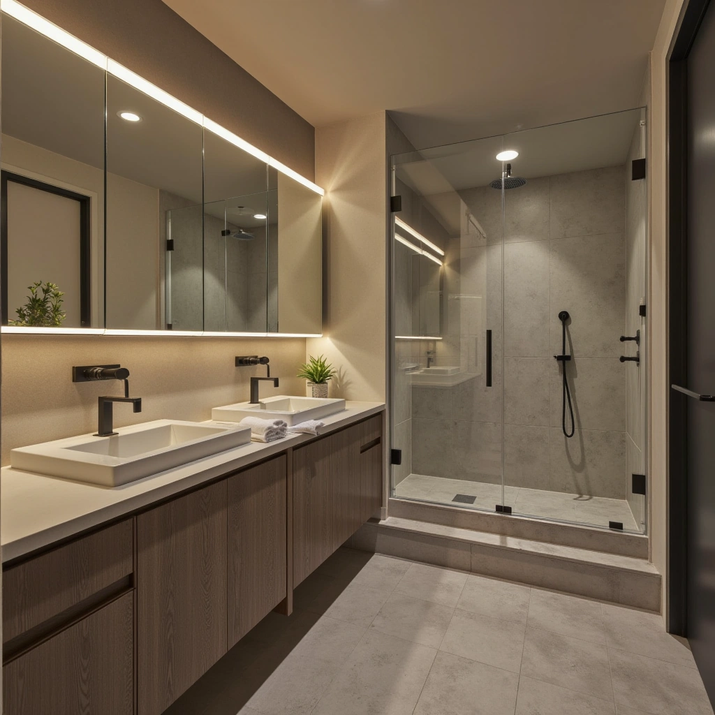 6. High-Tech Basement Bathroom