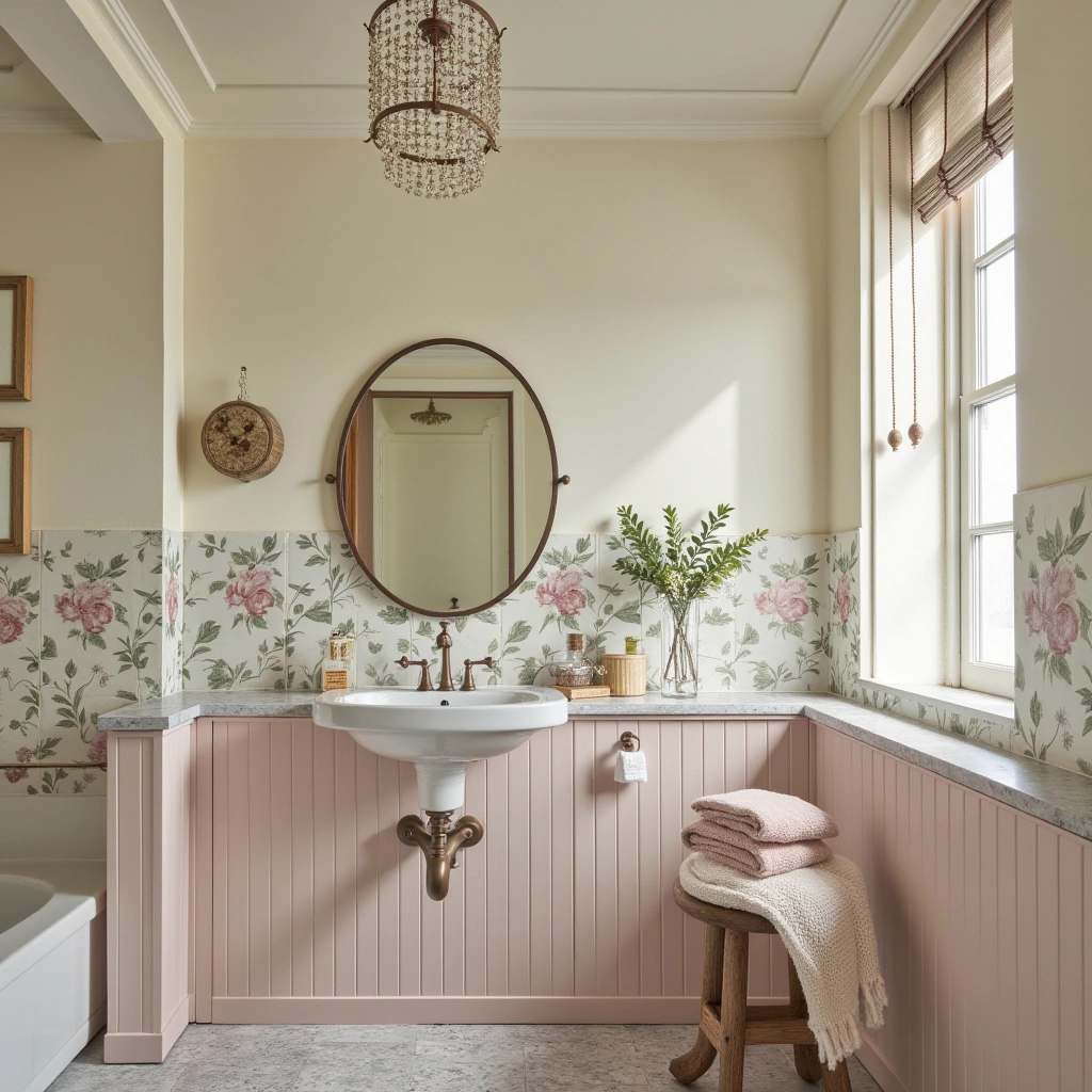 25. Vintage Floral Tiles