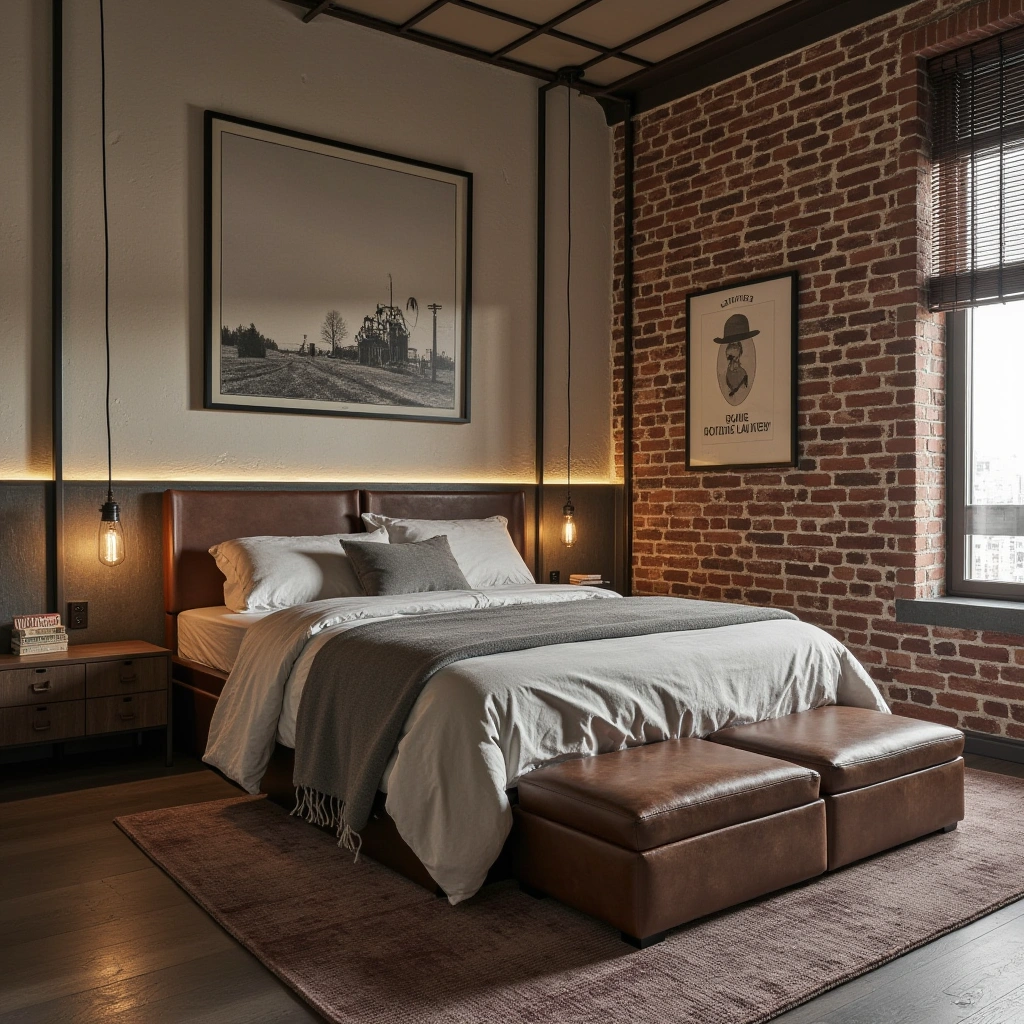 6. Industrial Western Bedroom