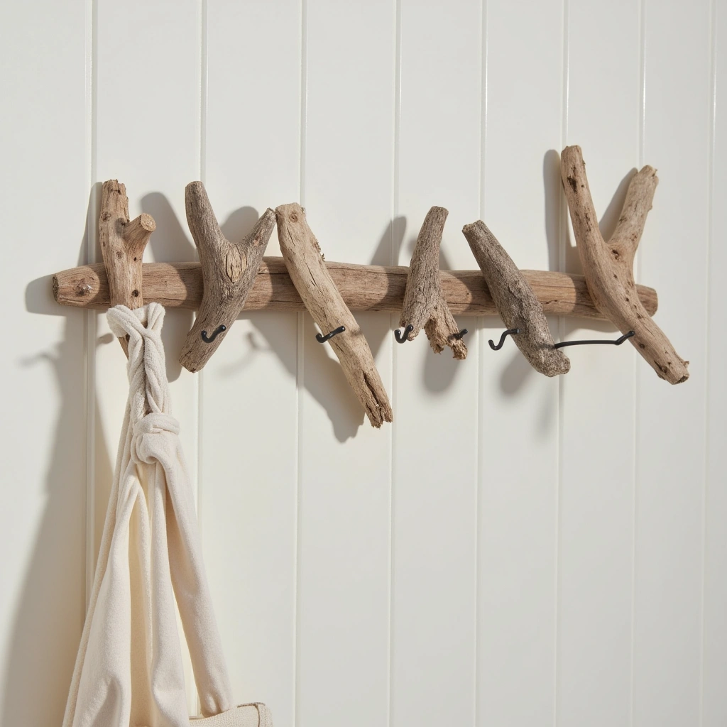 14. Driftwood Wall Hooks