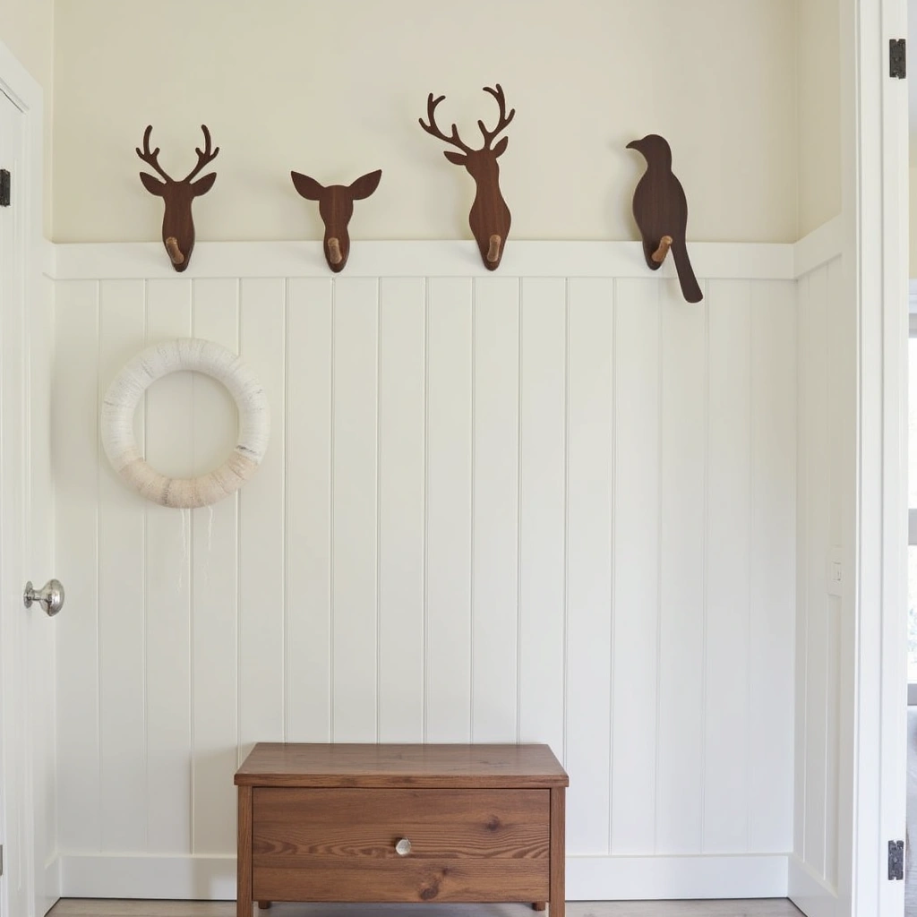 8. Animal-Shaped Hooks for a Playful Touch
