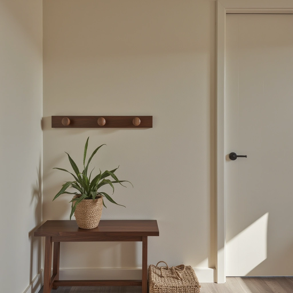 9. Mid-Century Modern Hook Rail