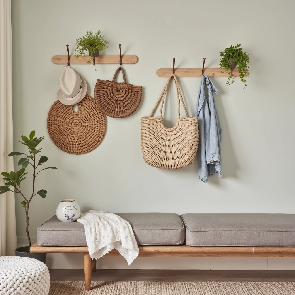 9. Wall-Mounted Baskets for Elevated Storage