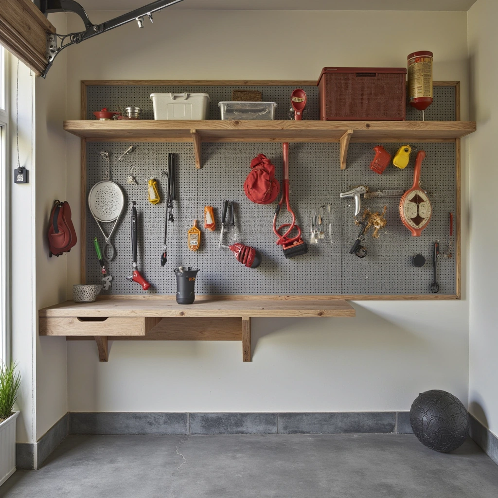 8. Multi-Use Pegboard Storage