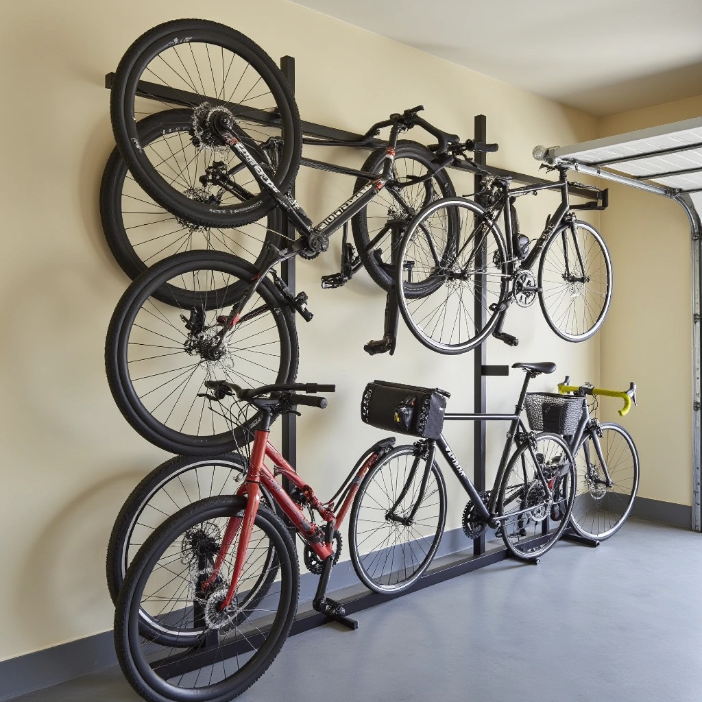 7. Vertical Bike Racks