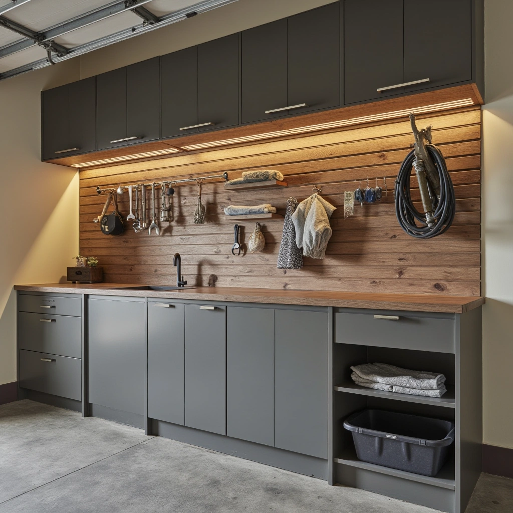 3. Modular Slatwall Panels for Customizable Storage