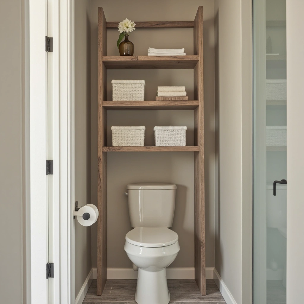 9. Narrow Vertical Shelf Tower