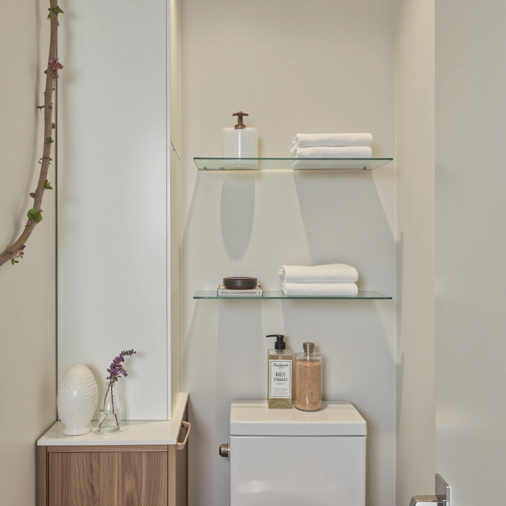 15. Clear Acrylic Shelves