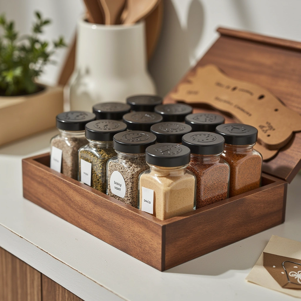 10. Spice Organizer Boxes: Portable and Organized