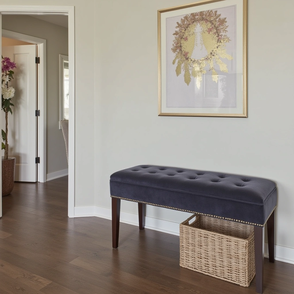 23. Tufted Upholstered Bench for Sophistication and Comfort