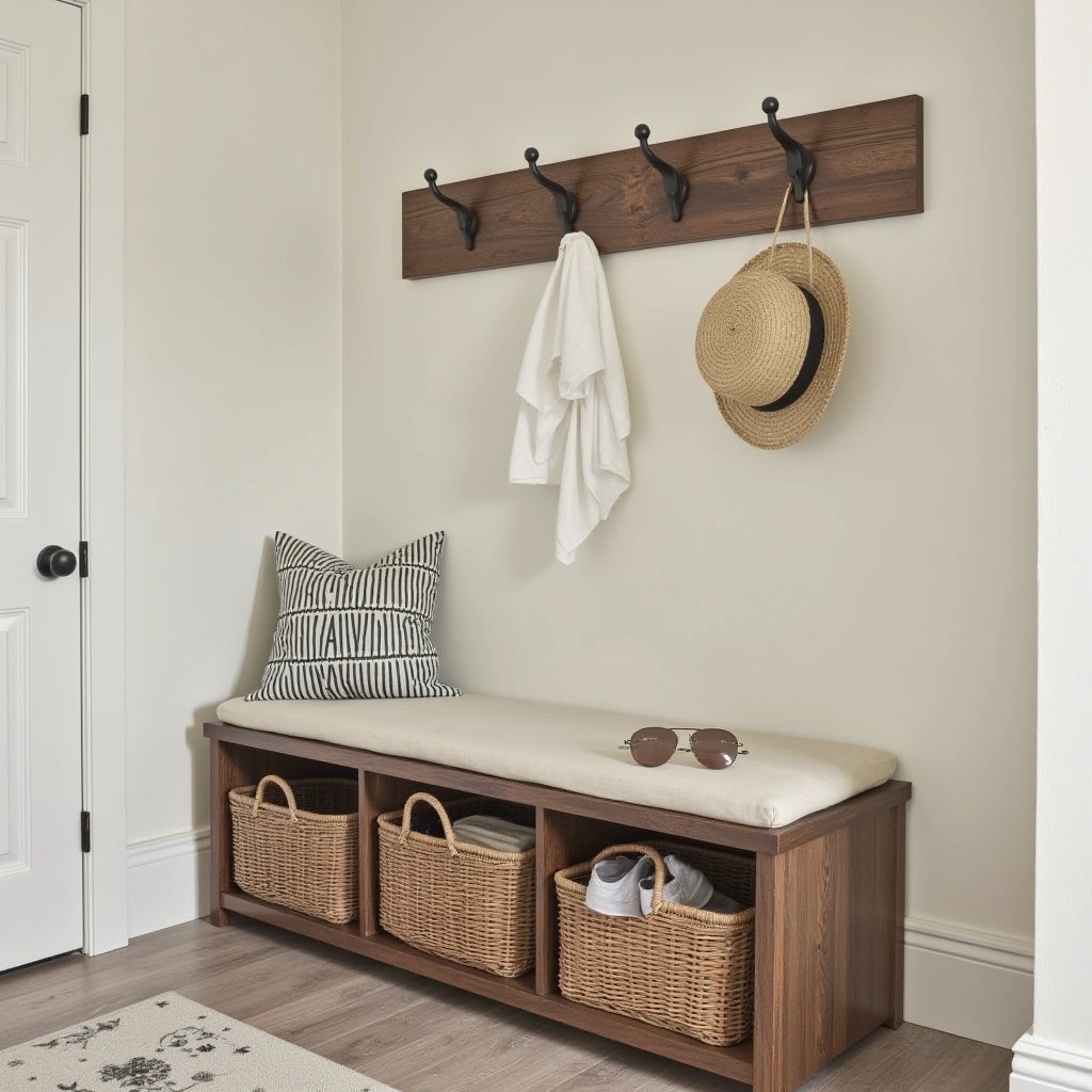 16. Bench-Only Hall Tree with Under-Bench Storage